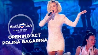 OPENING ACT Polina Gagarina  Kamen Na Serdce Remix  Grand Final  Worldvision 23 [upl. by Yadrahc]