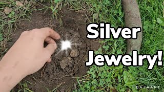 DOUBLE SILVER Found while metaldetecting at park [upl. by Daht]