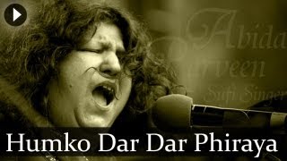 Humko Dar Dar Phiraya  Abida Parveen  Top Sufi Songs [upl. by Copp]