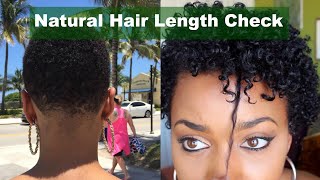 Natural Hair  Length Check  How to Achieve Defined Curls [upl. by Neersan]