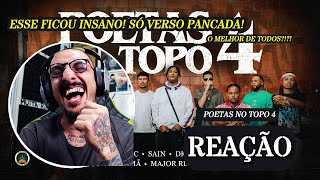 O MELHOR DE TODOS POETAS NO TOPO 4 REAÇÃO [upl. by Nnaeiram]