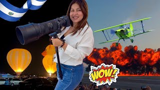 LO MEJOR DEL SHOW AÉREO ILOPANGO 2024 EN EL SALVADOR 🇸🇻 AVIONES DRONES GLOBOS Y MÁS  Celinaz [upl. by Jamnis]