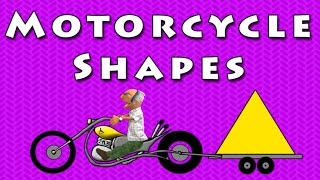 Vids4kidstv  Motorcycle Shapes [upl. by Ttayw]