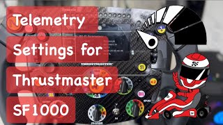 F1 22  Thurstmaster Ferrari SF1000 Telemetry Setup [upl. by Medarda]