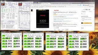 SanDisk X300 SSD  Crystal Disk Mark Benchmark Test [upl. by Harragan659]