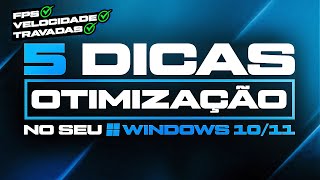 COMO OTIMIZAR O PC E SEU WINDOWS  MELHORAR FPS NOS JOGOS E REDUZIR INPUT LAG 2024 [upl. by Uahsoj439]