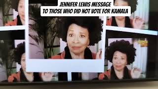 Jennifer Lewis message to those who did not vote for Kamalawilmarwell jenniferlewiskamalaharris [upl. by Atil]