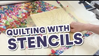 Quilting with Stencils [upl. by Mulligan]