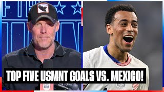 Top five USMNT goals alltime vs Mexico  SOTU [upl. by Alyahsat]