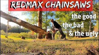 Redmax chainsaws the good the bad and the ugly 4 k video [upl. by Seys]