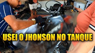 FIZ O PRIMEIRO TANQUE COM TRANSPARENTE USANDO O JHONSON [upl. by Atnod]