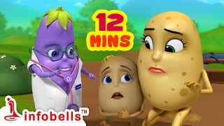 ஐந்து உருளைக் குட்டிகள் கட்டிலில் குதித்தது  Tamil Rhymes for Children  Infobells [upl. by Rubliw]