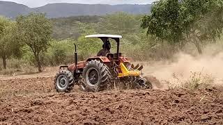 JX 75 4WD Tractor Plowing Great Performance [upl. by Elletnuahs]