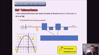 Reële functies 10 Nulwaarden van een functie het tekenschema [upl. by Dnalwor]