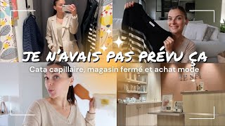 VLOG⎟Je navais pas prévu ça😅 Cata capillaire et quelques achats mode [upl. by Annohsal]