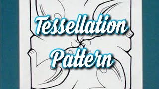 Tessellation Pattern Design  Tessellation Art [upl. by Ahsinyd976]