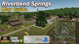 Riverbend Springs  Map Guide  Farming Simulator 25 [upl. by Drusi]