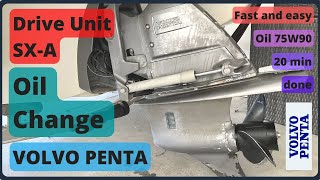 VOLVO PENTA SXA Drive Unit Oil Change [upl. by Sibie]