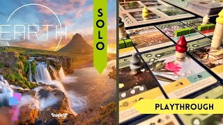 EARTH Board Game I TUTORIAL I SOLO Playthrough boardgames soloboardgames playthrough [upl. by Eluj]