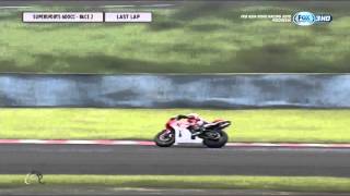 Kecelakaan MFadli di Asia Road Racing Championship SuperSport 600 cc FULL HD [upl. by Adiela517]