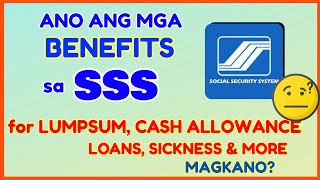 SSS Benefits and Claims What are the Benefits and Cash Allowance SSS Online [upl. by Linnette585]