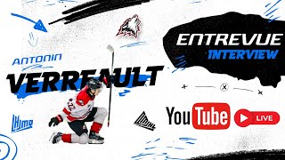 QMJHL Youtube Live  with Antonin Verreault RouynNoranda Huskies [upl. by Basir]