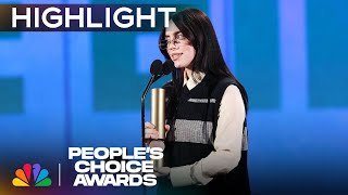 Billie Eilish Wins the Peoples TV Performance  Peoples Choice Awards 2024  NBC [upl. by Fredric]