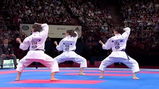 22 Karate Japan vs Italy Final Female Team Kata WKF World Karate Championships 2012 [upl. by Attem]