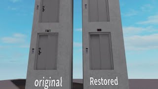 Fictional Restored and Original Quality Lifts LTD in Roblox [upl. by Rutan]