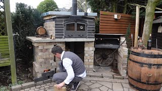 Gartenküche selber bauen  mit Grill  mit Backofen  mit Raketenofen [upl. by Gridley]