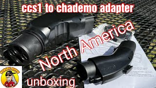 Ccs to chademo adapter North America Nissan leaf unboxing video  Ev charging [upl. by Nylla]