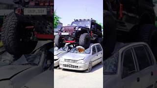 INDIAN ARMY TRUCK😱 VS MAHINDRA THAR🔥youtubeshort thar tharroxx suv [upl. by Punke]