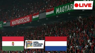 Hungary vs Netherlands  Live Match  UEFA Nations League [upl. by Binnings]