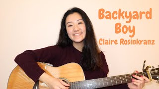 backyard boy  claire rosinkranz  easy guitar tutorial for beginners [upl. by Yeniar]