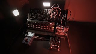 Behringer K2 semimodular synth  Creepy electronic music with human voices  Dark ambient music [upl. by Ahsemac438]