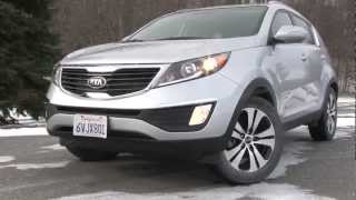 2013 Kia Sportage  Drive Time Review with Steve Hammes  TestDriveNow [upl. by Anirtap561]