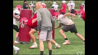 Jaxson Goss Lenape Valley Football Wing T camp [upl. by Mazur]