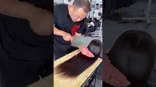 really weird haircut funny tryneverfail trending [upl. by Ranee]