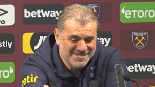 TOTTENHAM  Postmatch press conference Ange Postecoglou West Ham United 11 Spurs [upl. by Clareta]