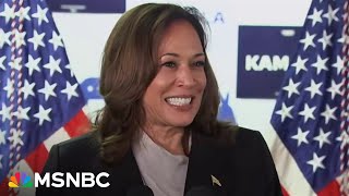 ‘Trump is going to have a real fight’ VP Harris speaks for the first time after Biden drops out [upl. by Noj922]