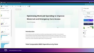 Medicaid Healthcare Industry Demo Amazon Q in QuickSight [upl. by Valoniah298]