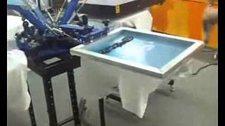 6 color 6 stations manual Tshirt silk screen printing machine [upl. by Chor]