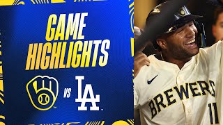 Dodgers vs Brewers Game Highlights 81524  MLB Highlights [upl. by Cecilio434]