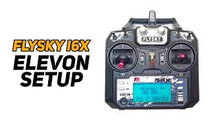 How to Setup Elevons for RC Plane  Flysky FSi6X Transmitter Setup [upl. by Brander]