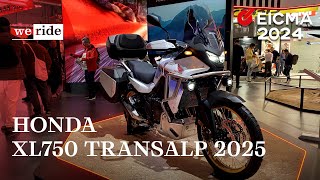 Honda XL750 Transalp 2025  LIVE da EICMA 2024 [upl. by Notxap1]