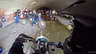 EPIC Tunnels and Silly Groms  Dallas Supermoto Sunday [upl. by Rebecka]