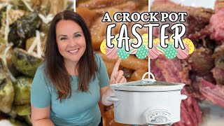 4 EASTER RECIPES to make in the CROCK POT  EASY Easter Sides [upl. by Gualterio]