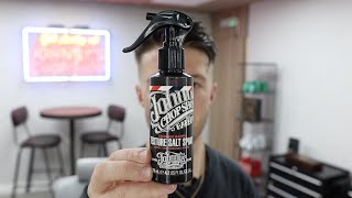 HOW TO USE  Johnnys Chop Shop Trigger Happy Texturising Salt Spray💈 [upl. by Valleau]