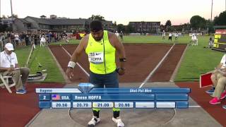 Eugene 2014 Top 3  Shot Put Men [upl. by Neerual296]