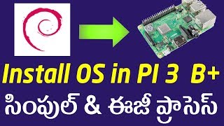 HOW TO INSTALL OS IN RASPBERRY PI 3  INSTALL RASPBIAN IN PI 3 B  IN TELUGU [upl. by Aowda552]